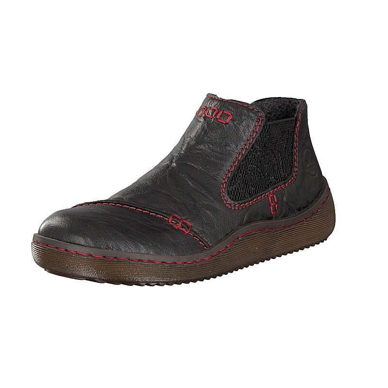 Botas Chelsea Rieker L8491-00 Para Mulher - Pretas